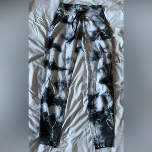 Blue Tye-Dye Lululemon Jersey Mid-Rise Jogger